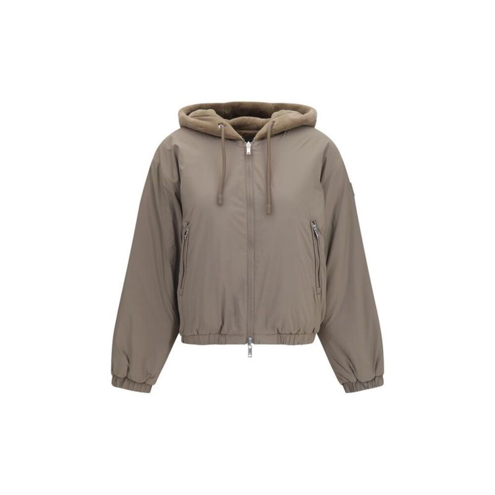 Moose Knuckles Brown Faux Fur Women's Sweatshirt